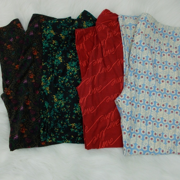 LuLaRoe Pants - LuLaRoe TC Tall Curvy LOT 4 leggings